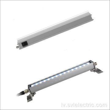 LED korpusa lampas iekārta ar slēdzi